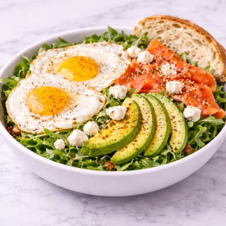 Brunch Salad w/ sourdough bread