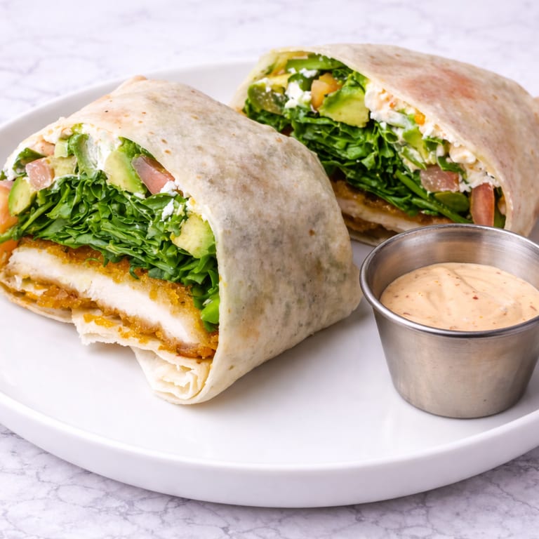 Crispy Chicken Wrap Delight