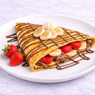 Nutella, Banana & Strawberry Crepe